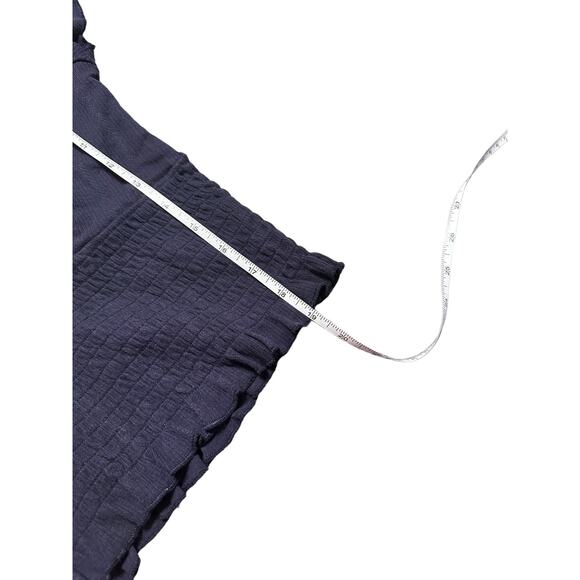 Patrons of Peace Navy Blue Smocked Crop Top Size Medium NWT - Picture 7 of 7